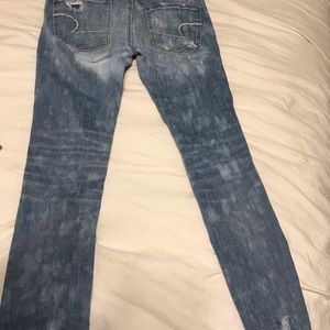American eagle skinny jeans super cute distressed